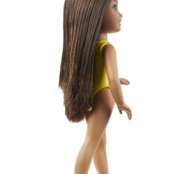Barbie Doll Club Chelsea Brunette with Swim Suit Beach Mattel Gift for Girls - Picture 5 of 5